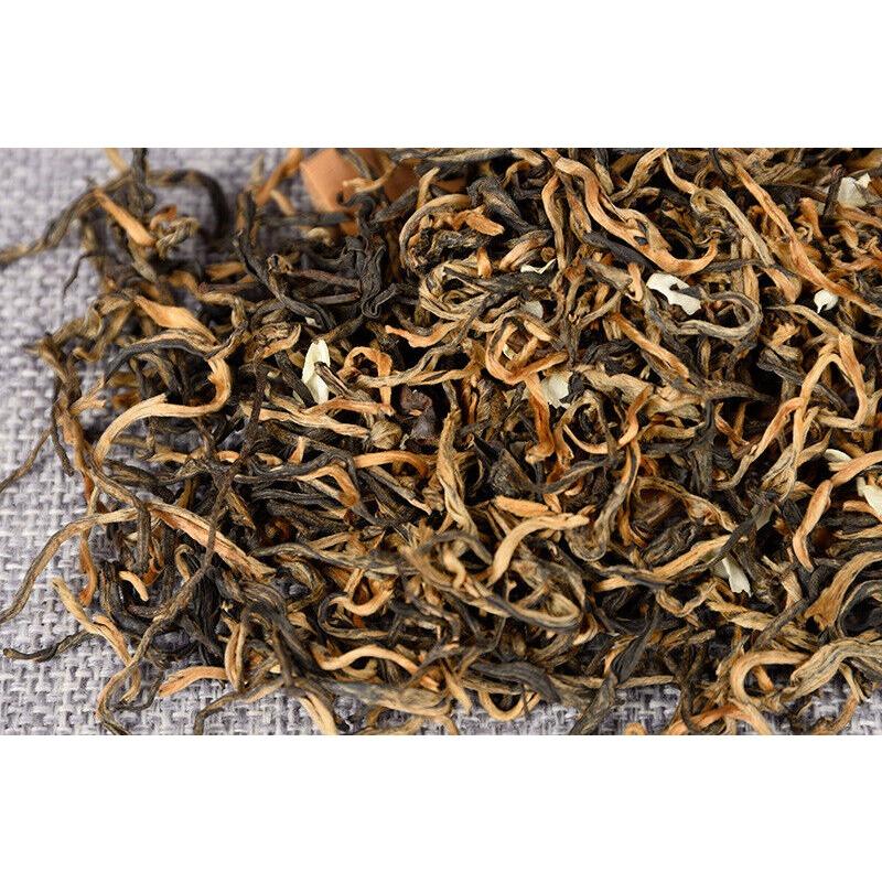 HelloYoungTea Yunnan Tea Jasmine Dian Hong Tea Jasmine Mao Feng Dian Hong Tea 100g 3.5 Oz