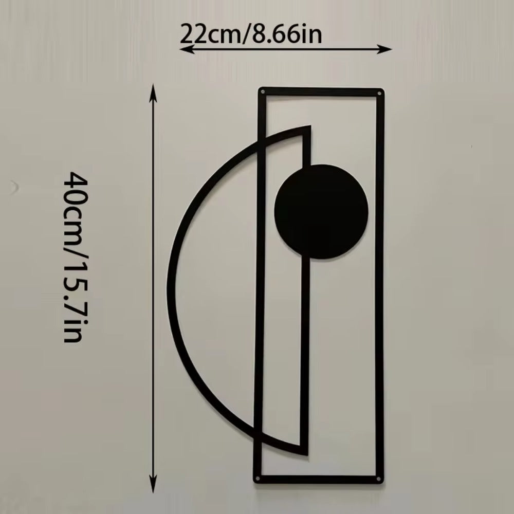 CIFbuy™ Stunning Iron Artfully Crafted Set of 2 Streamlined Wall Decor - Minimalist Abstract Vertical Displays, Modern Metal Decor Enhances Interior with Stylish Wall Sculpture Charm - Wall Sculptures.