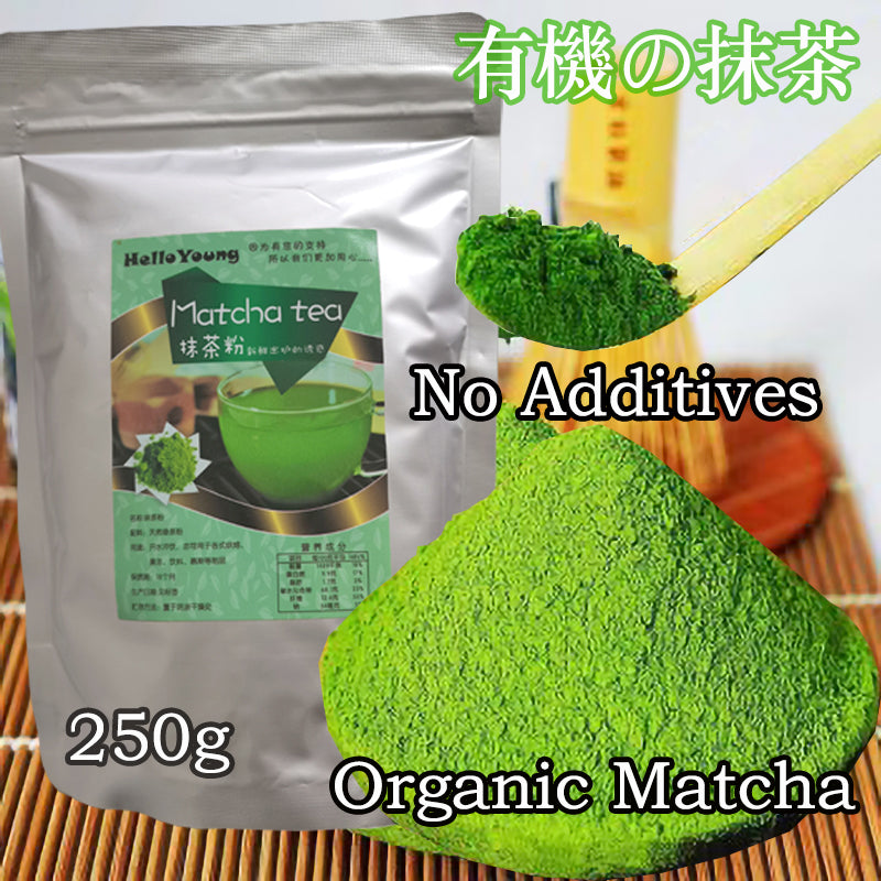 HelloYoung Organic Matcha Green Tea Powder weight loss products 100% Natural & Pure, Ceremonial Grade, No Additives or Fillers, NO GMO Main image