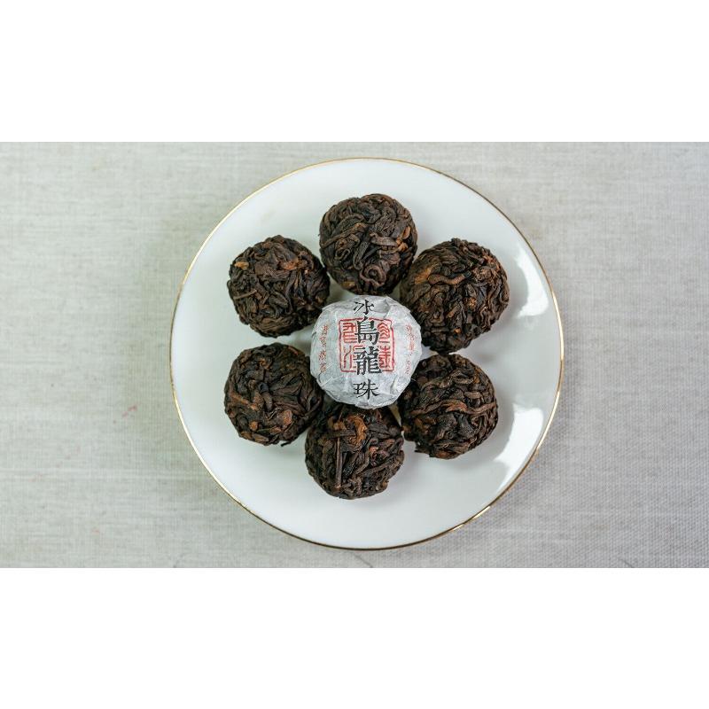 8g/pastille Icelandic Dragon Pearl Pu-erh Ripe Tea Small Tuocha Dragon Pearl
