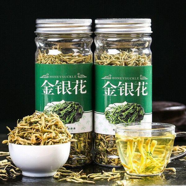 HelloYoungTea Natural Honeysuckle Herbal Tea Classical Jinyinhua Chinese Organic Flower Tea 40g