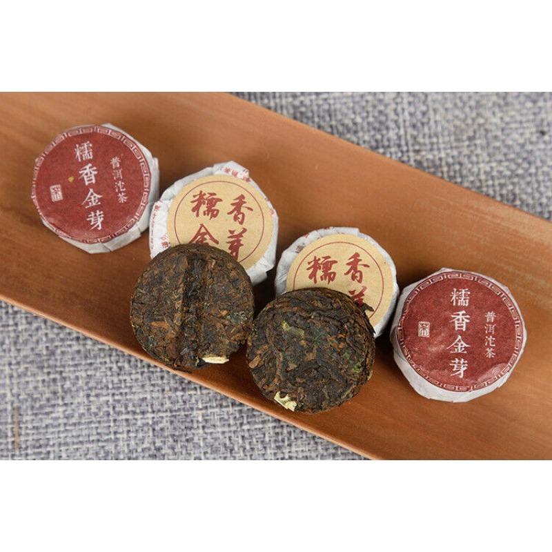 500g Yunnan Puerh Tea Glutinous Rice Tuo Tea Menghai Golden Bud Mini Tuo Tea
