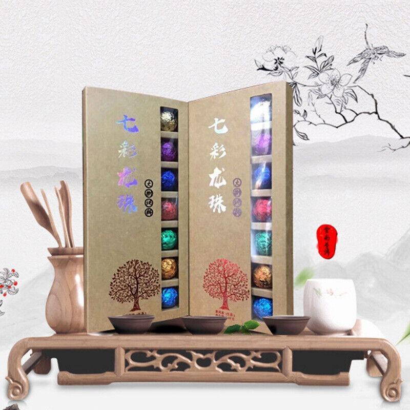168G Holiday Gift Tea Big Tree Puerh Tea Raw Tea Colorful Dragon Pearl Tea