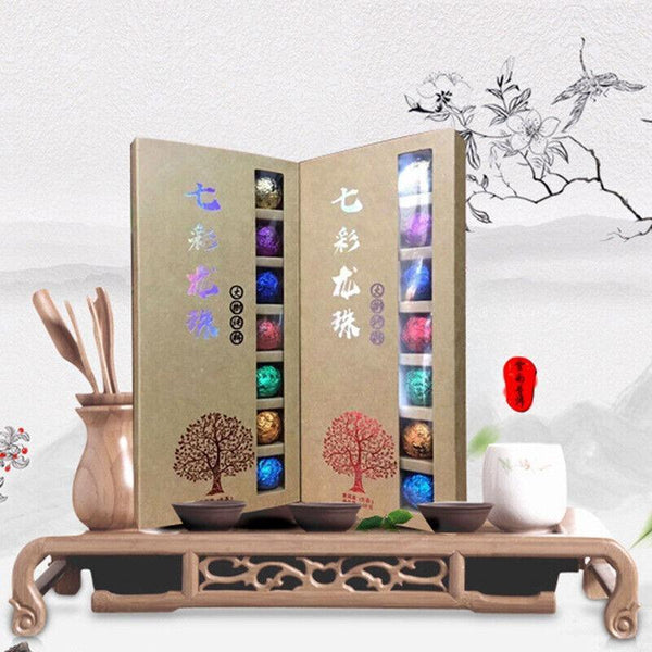 168G Holiday Gift Tea Big Tree Puerh Tea Raw Tea Colorful Dragon Pearl Tea