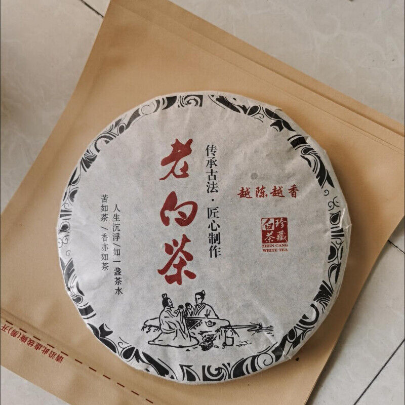 HelloYoung Old Ecology White Peony Craft Tea Cake Fuding Shoumei Bai Mu Dan White Tea 300g Secondary image