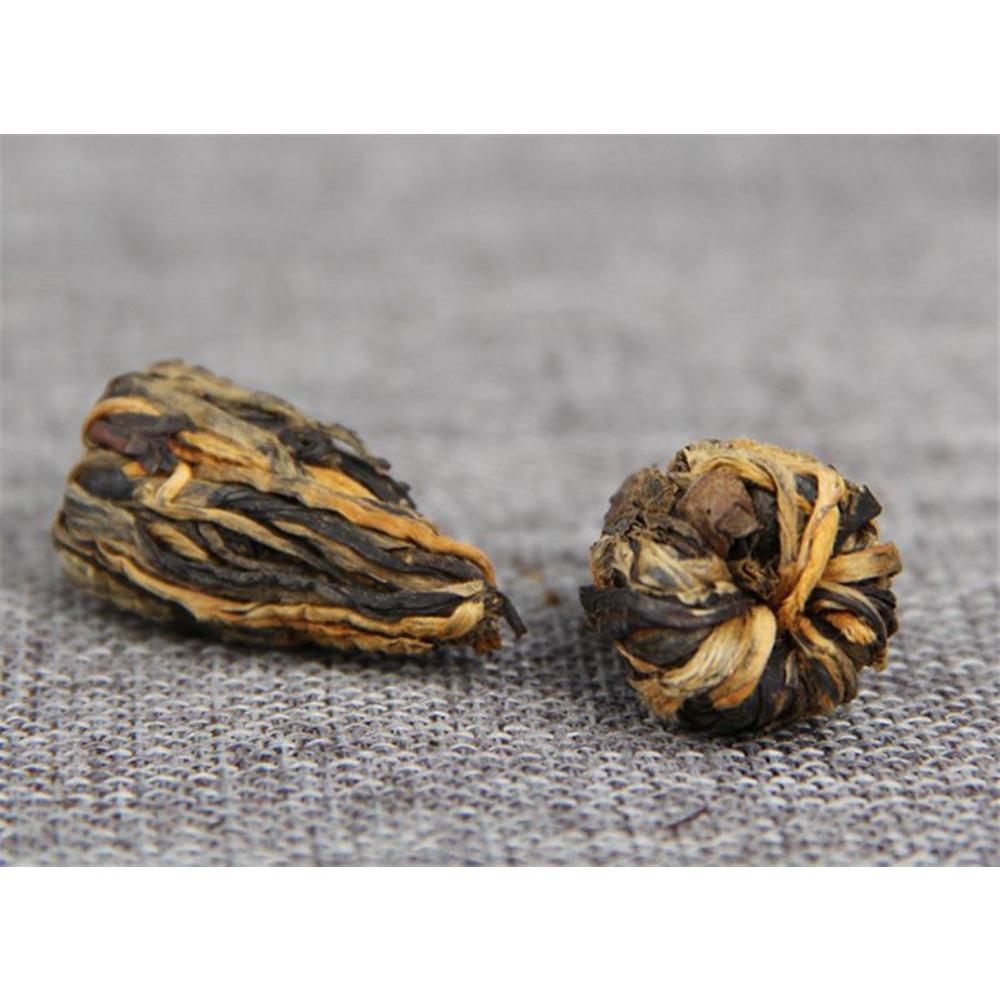 HelloYoungTea Yunnan Small Pagoda Black Tea Dian Hong Handmade 60g Tin Can