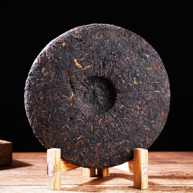 HelloYoungTea 357g Yunnan Pu'er Ripe Tea The Older The More Fragrant Old Pu'er Tea Cake