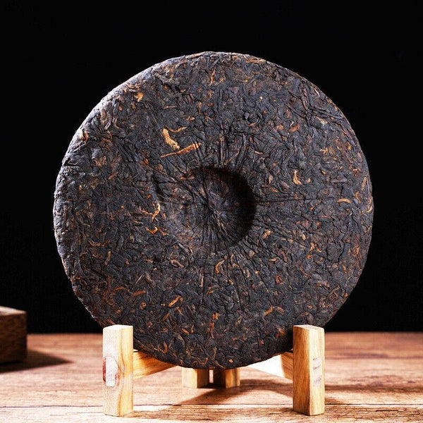 HelloYoungTea 357g Yunnan Pu'er Ripe Tea The Older The More Fragrant Old Pu'er Tea Cake