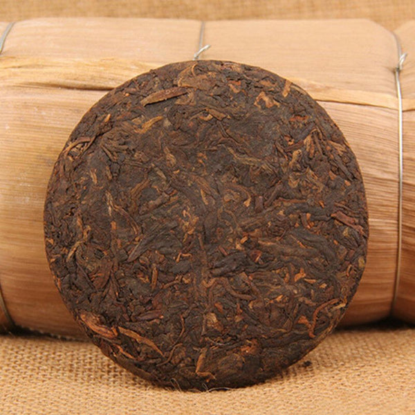 HelloYoungTea 100g Pu-erh Ripe Tea Cake, Old Ban Zhang China Black Tea