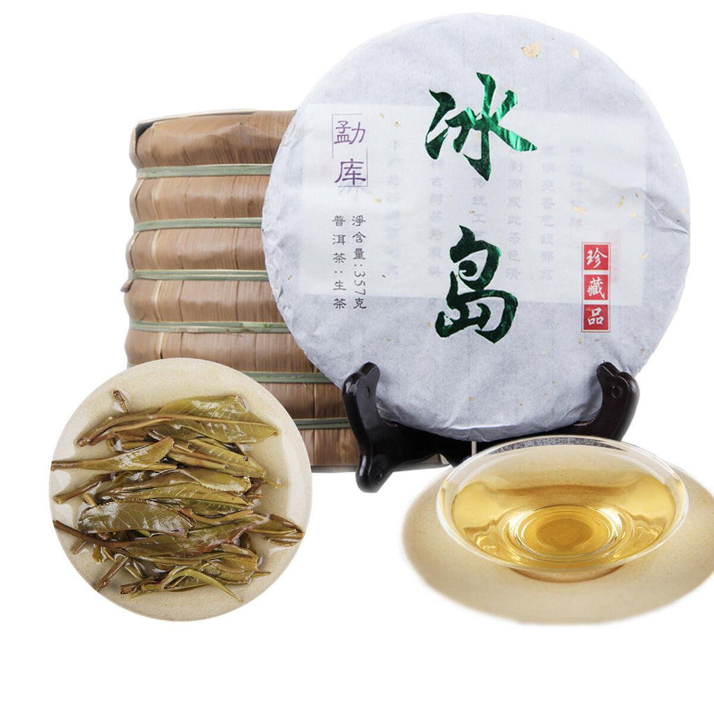 HelloYoungTea Premium Yunnan Green Pu erh Tea Cake 357g Early Spring Bingdao Health Tea
