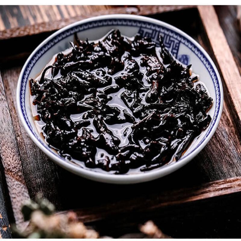 2023 Ripe Puer Golden Buds Cake Menghai Daoshenggen Court Pu'er Tea 357g/12.59oz