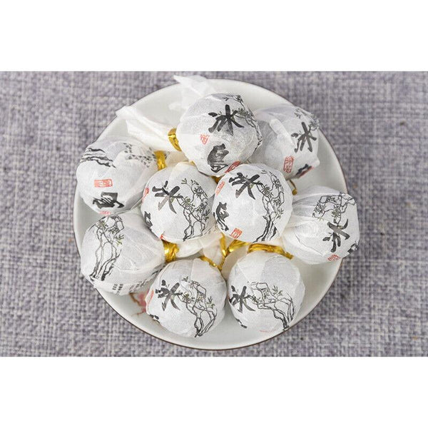 HelloYoungTea 500g Pu'er Raw Tuocha Iceland Dragon Pearl Yunnan Pu'er Tea