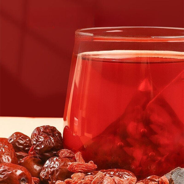 Five Red Tea Yuan Qi Tea Goddess Tea Cinnamon Red Dates Wolfberry Health Tea