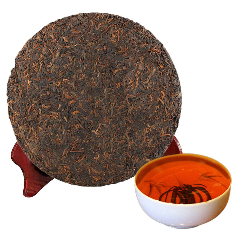 HelloYoung 357g Ripe Pu-erh Tea Menghai Dayi Classic Tea Puer Chinese Cooked Puerh Tea Black Tea