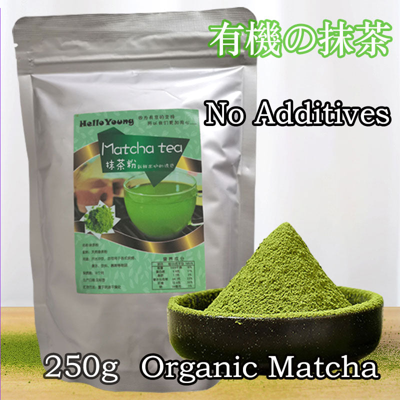 HelloYoung Organic Matcha Green Tea Powder Unsweetened weight loss products 100% Natural Latte & tea for baking