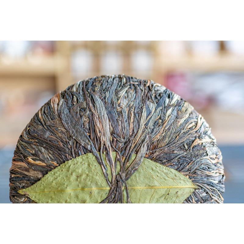 400g Yunnan Ancient Pu'er Seven Seed Cake Tea DaXueshan Handle Tea Pu'er Raw Tea