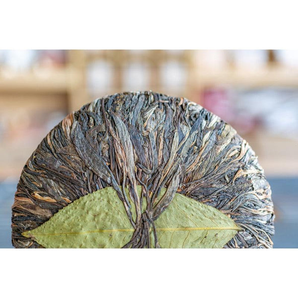 400g Yunnan Ancient Pu'er Seven Seed Cake Tea DaXueshan Handle Tea Pu'er Raw Tea