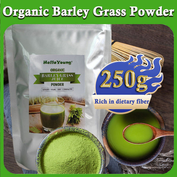 HelloYoung Organic Barley Powder 100% Pure and Natural, No Additives and Preservatives for lose weight barley powder pure organic body detoxification