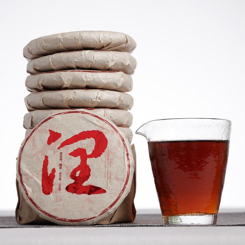 HelloYoungTea 100g Yunnan Puerh Tea Menghai Ripe Tea Run Cakes Big Tree Small Cakes Ripe Tea