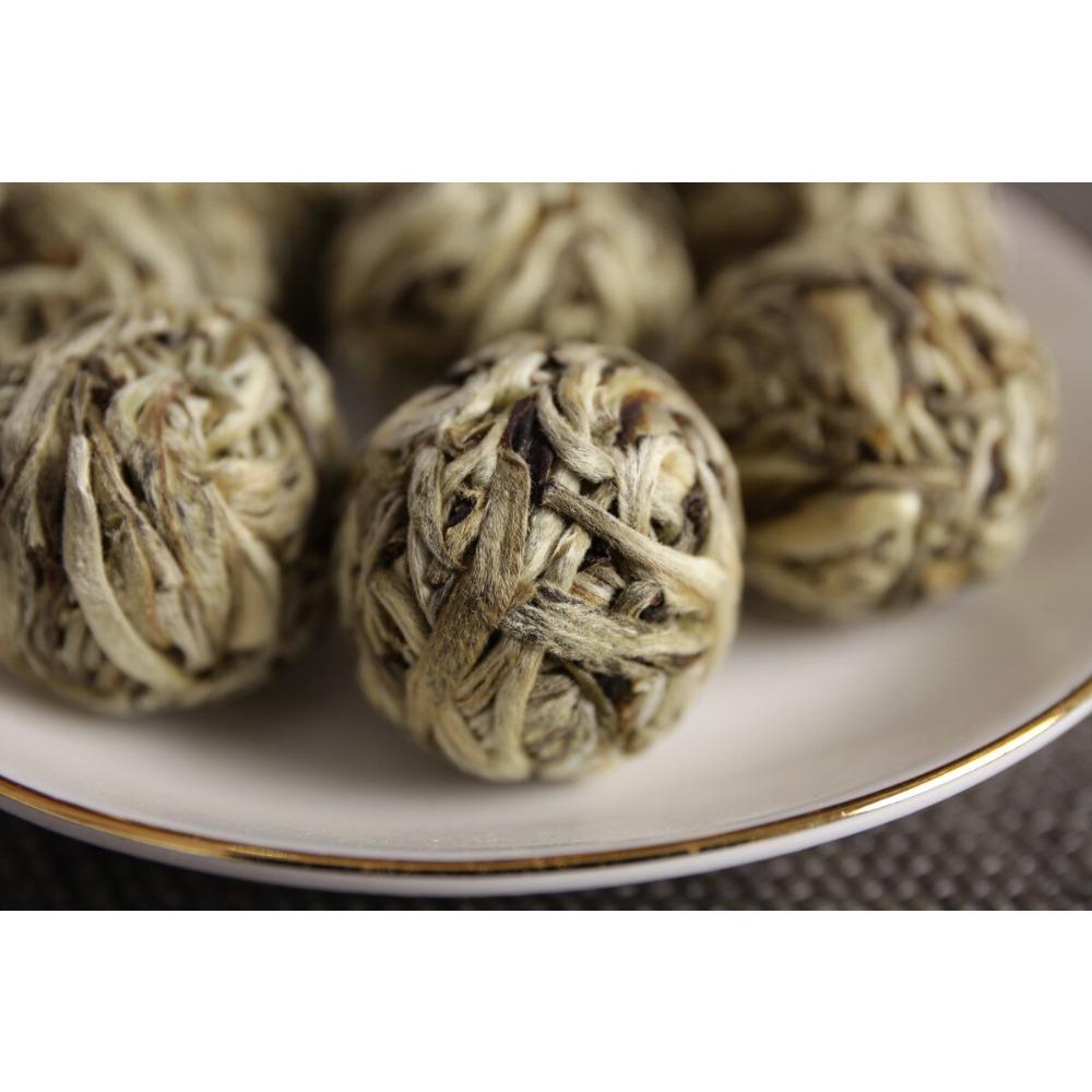HelloYoungTea Handmade Moonlight Yunnan White Tea Beauty Silver Needle White Tea Ball Long Zhu