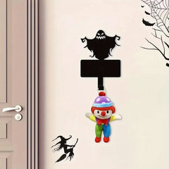 Enchanting 1pc Halloween Wall Decor Hooks: Metal Key Holder and Magical Ghost Metal Wall Hanger. A Coat Rack for Pet Leash.Wall Sculptures