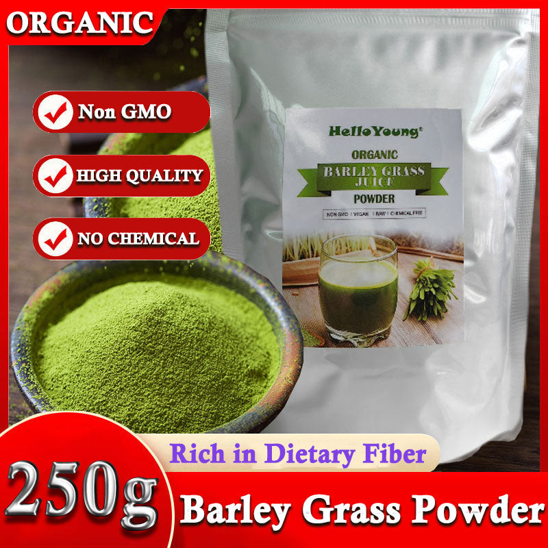 HelloYoung Barley Grass Powder, Antioxidant-Rich, Energy Booster Organic Grass Powder, 100% Natural Superfood Main image