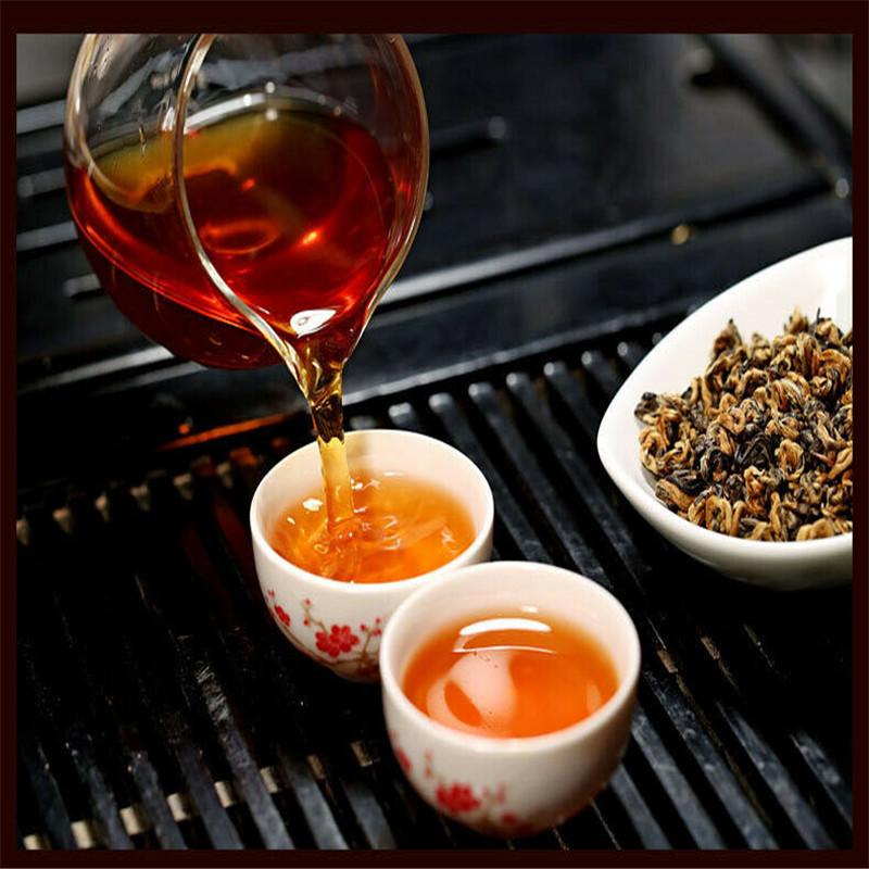 HelloYoungTea Top Yunnan Golden Snail Bud "JingLuoYa" Dian Hong Black Tea Chinese Tea