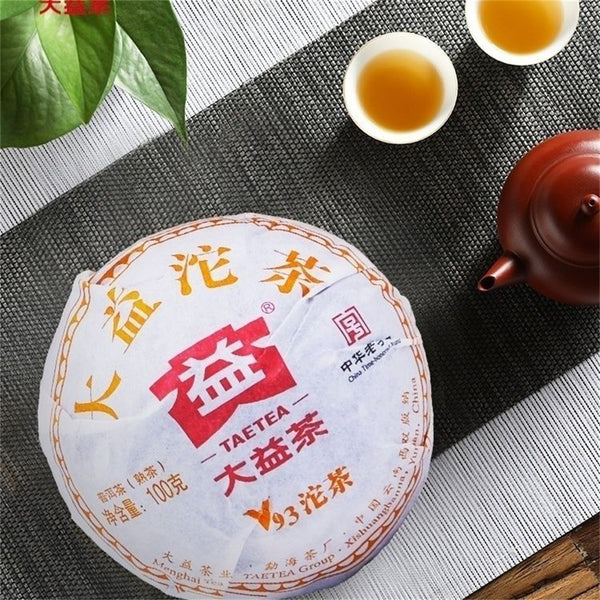 HelloYoung Ripe Pu'er Tuo Tea TAETEA CV93 Pu'er Tuocha Chinese Yunnan Ancient Tree 100g