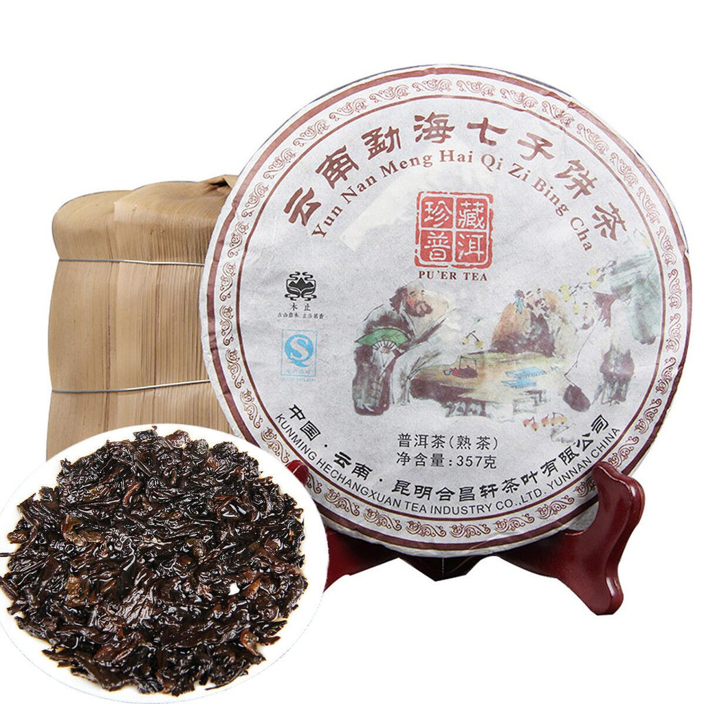 HelloYoung Yunnan Gong Ting Gong Cha Ripe Puer Chinese Palace Shu Puer Tea 357g