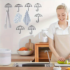 CIFbuy™ Exquisite Iron 7-Piece Creative Multifunctional Key & Coat Hangers Set - Perfect for Hanging Umbrellas/Coats/Keys in Rooms, Elegant Housewarming Gift Choice - Premium-grade Wall Sculptures.