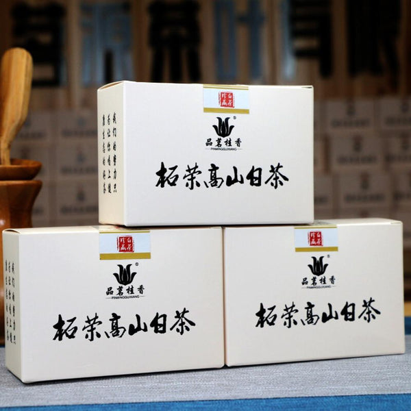 HelloYoungTea Premium Organic Fuding Bai Mu Dan Flake White Peony Pai Mu Tan White Tea 20 Pcs