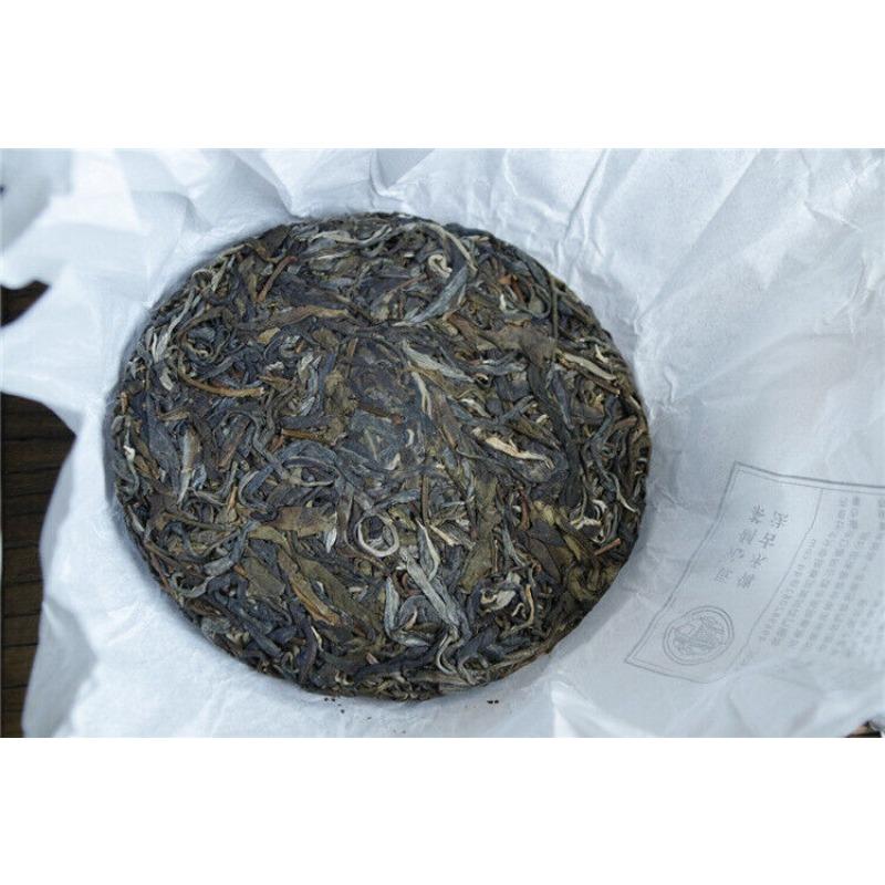 HelloYoungTea Plum Turnip Potted Pond Ancient Tree Raw Tea Cake Cold Plum Aroma and Deep Charm
