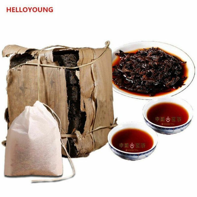 HelloYoungTea 1985 Year Puer Tea Brick Chinese Ripe Pu'er 250g Pu-erh Ancient Tree Black Tea