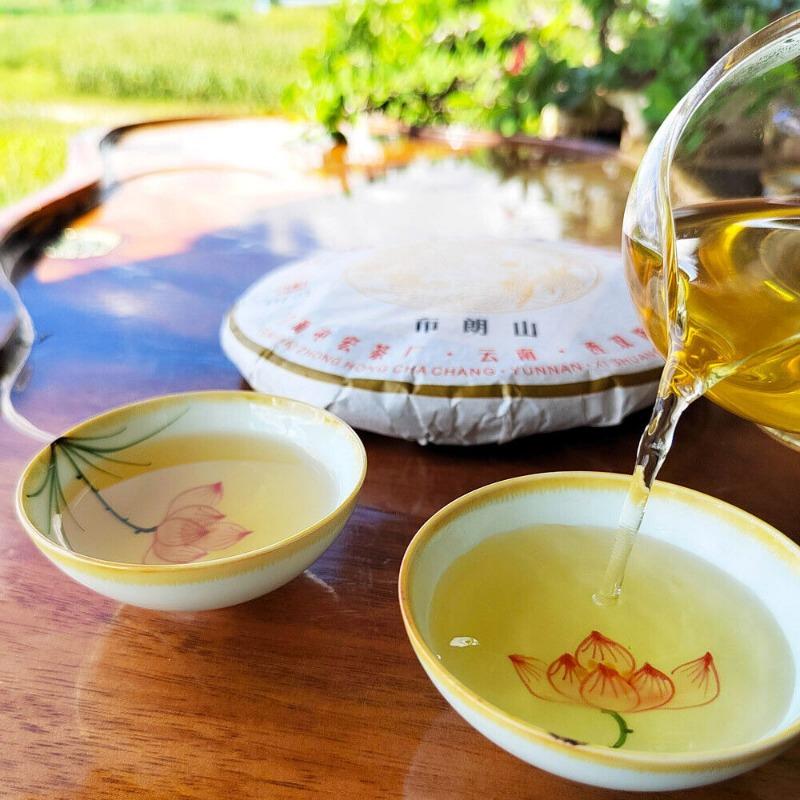 HelloYoungTea Yunnan Menghai Pu'er Tea Brown Mountain Early Spring Arbor Pu'er Raw Tea Cake