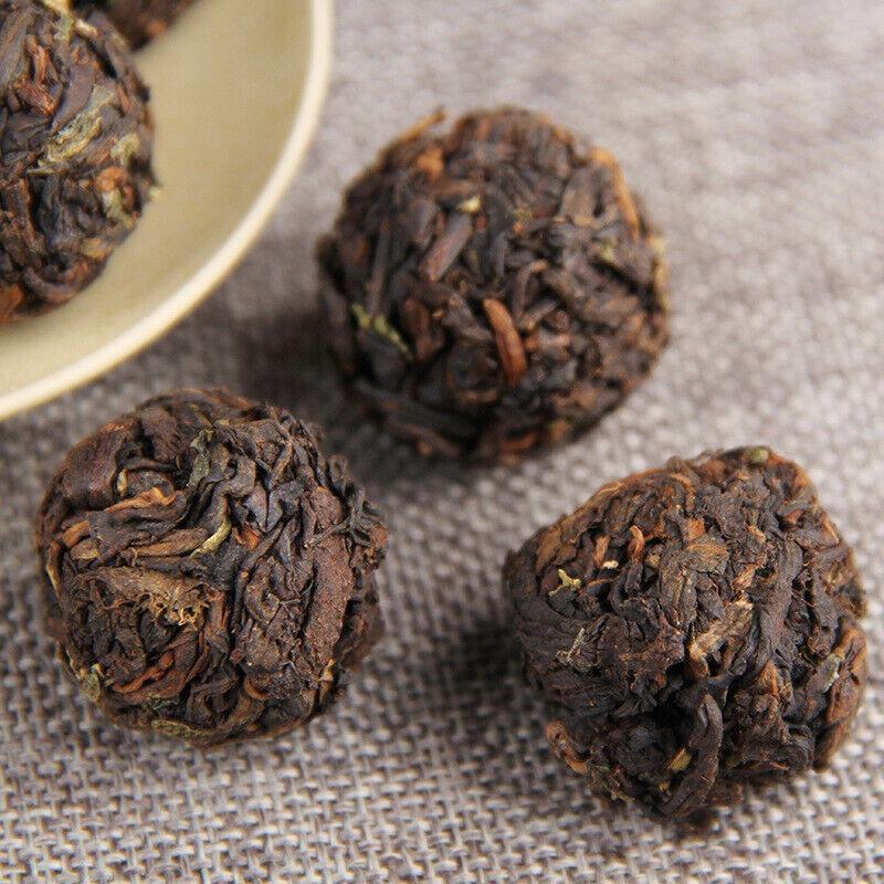 Glutinous Rice Fragrance Puerh Ripe Tea Dragon Pearl 500g Puerh Tea Tuocha