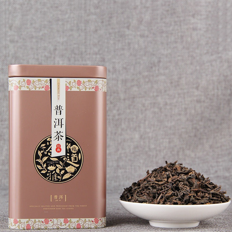 HelloYoung Yunan Pu Erh Tea Bamboo Canned Package Black Tea Loose Leaf Ripe Puer Tea 100g Secondary image