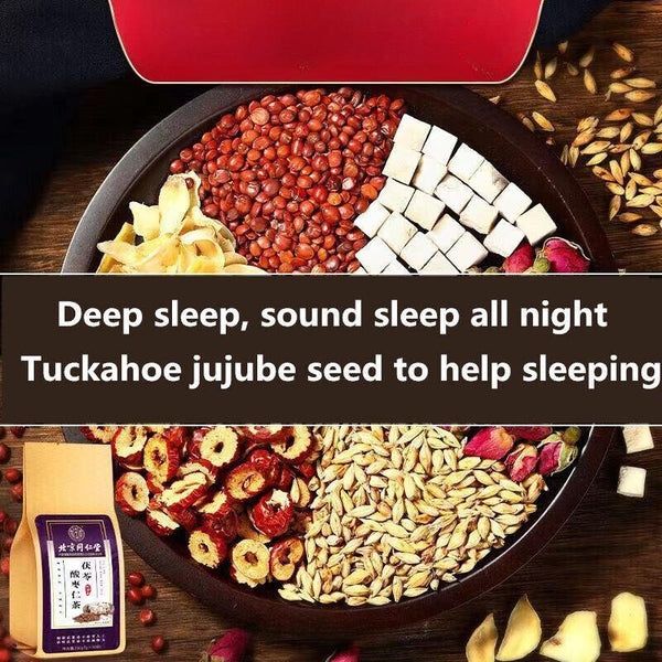 HelloYoungTea Poria Jujube Seed Tea Promote Sleep insomnia 300g