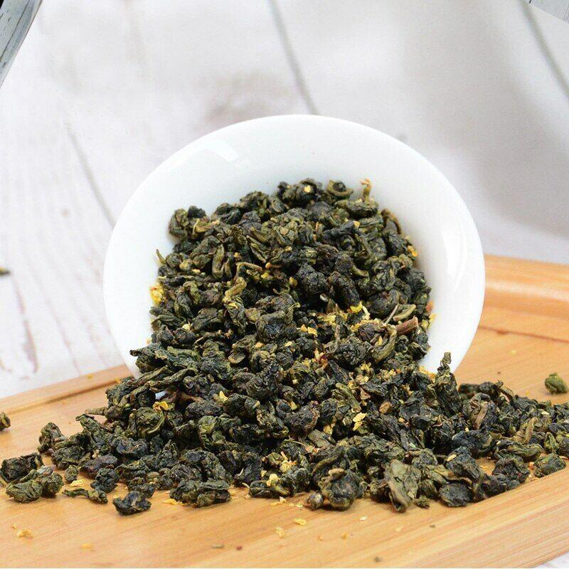 HelloYoungTea 2022/2023 High Mountain Oolong Tea Loose Leaf with Osmanthus Floral Scent 60g