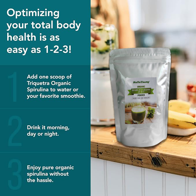HelloYoung HelloYoung Imported Unsweetened Premium Organic Barley Grass lowering cholesterol, beautiful skin, healthy slimming drink