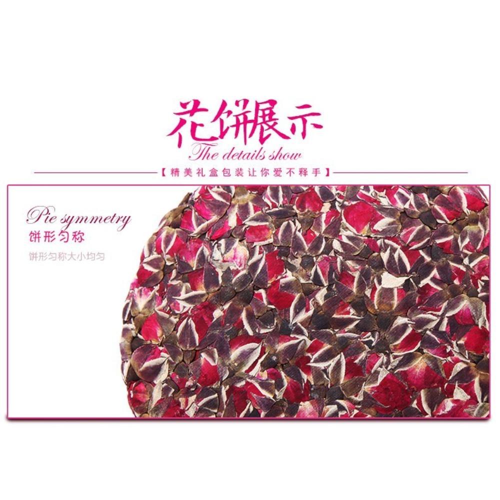 HelloYoungTea Dried Rose Buds Flower Tea Cake Natural Herbal Infusion Premium Quality