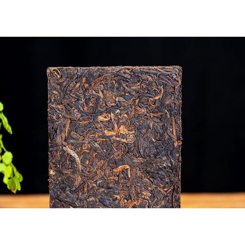 HelloYoungTea 250g Menghai Banzhang Yunnan Pu'er Tea Aged Brick Ripe Cake Old Brick Tea