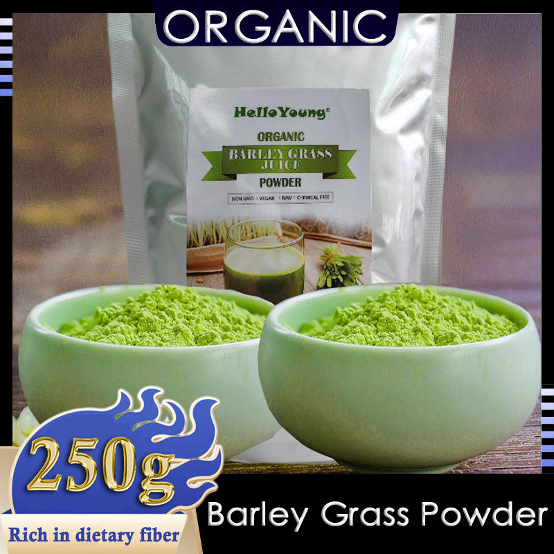 HelloYoung Imported Unsweetened Premium Organic Barley Grass Powder 250g 100% Pure and Natural for lose weight barley powder pure organic body detoxification Main image