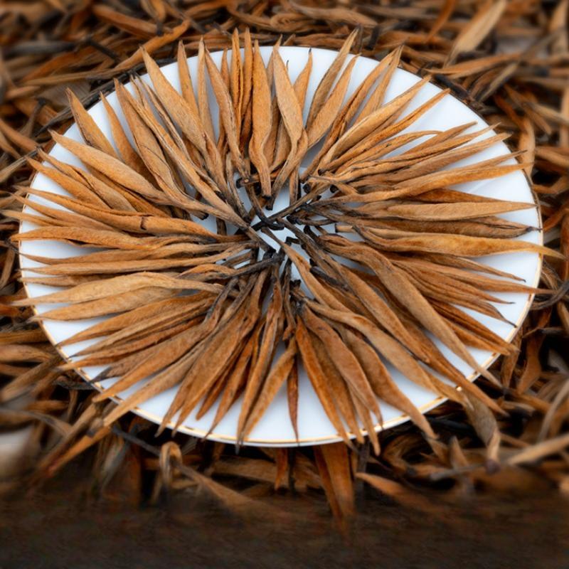 HelloYoungTea 250g Yunnan Black Tea Big Gold Needle Yunnan Fengqing Black Tea Big Gold Bud
