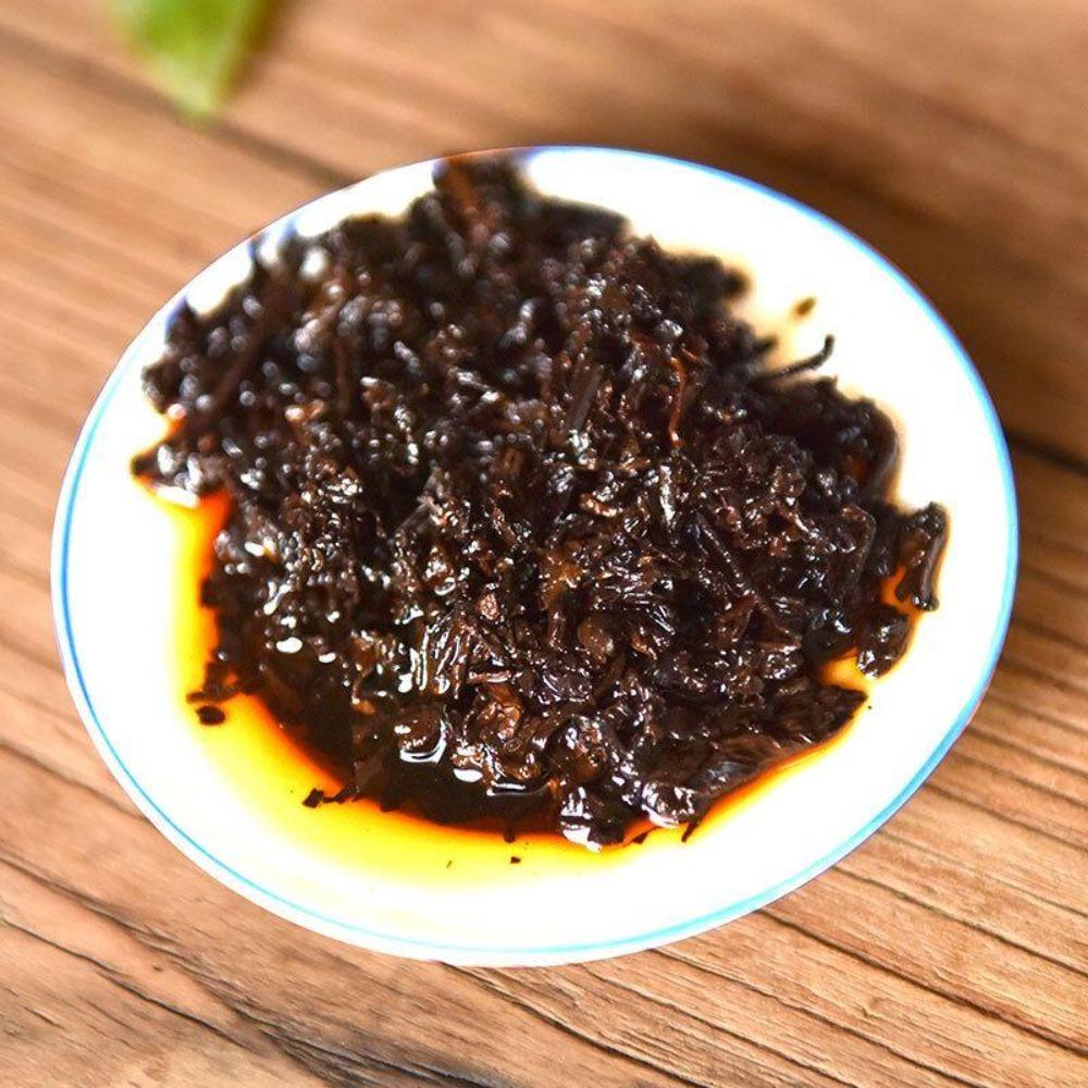 Yunnan Lao Banzhang Houde Aged Ripe Puer Tea Brick 1000g 云南老班章后德陈年熟普洱茶砖 1000克