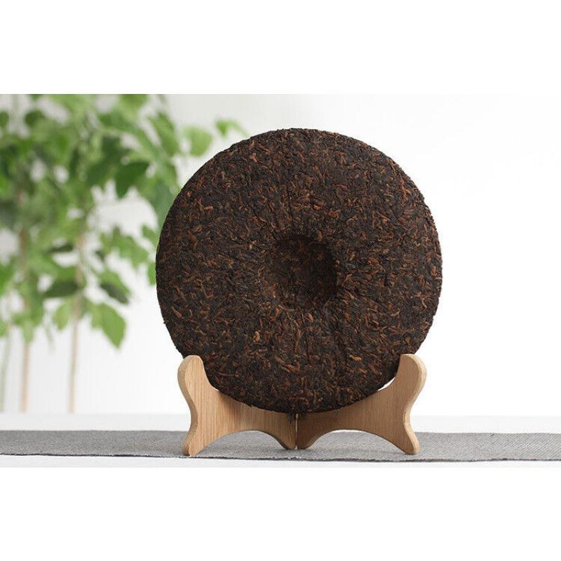 HelloYoungTea 357g Yunnan Pu'er Tea Banzhang Ancient Rhyme Aged Ripe Cake Seven Seed Cake Tea