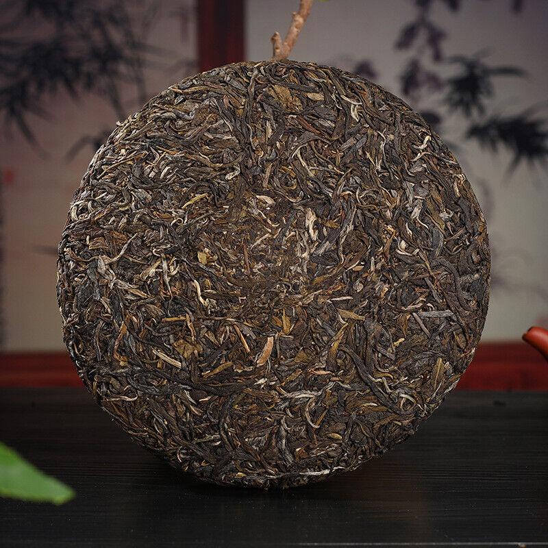 HelloYoungTea Yunnan Pu'er Tea Yiwu Ancient Tree 357g Pu'er Raw Tea Cake with Orchid Aroma