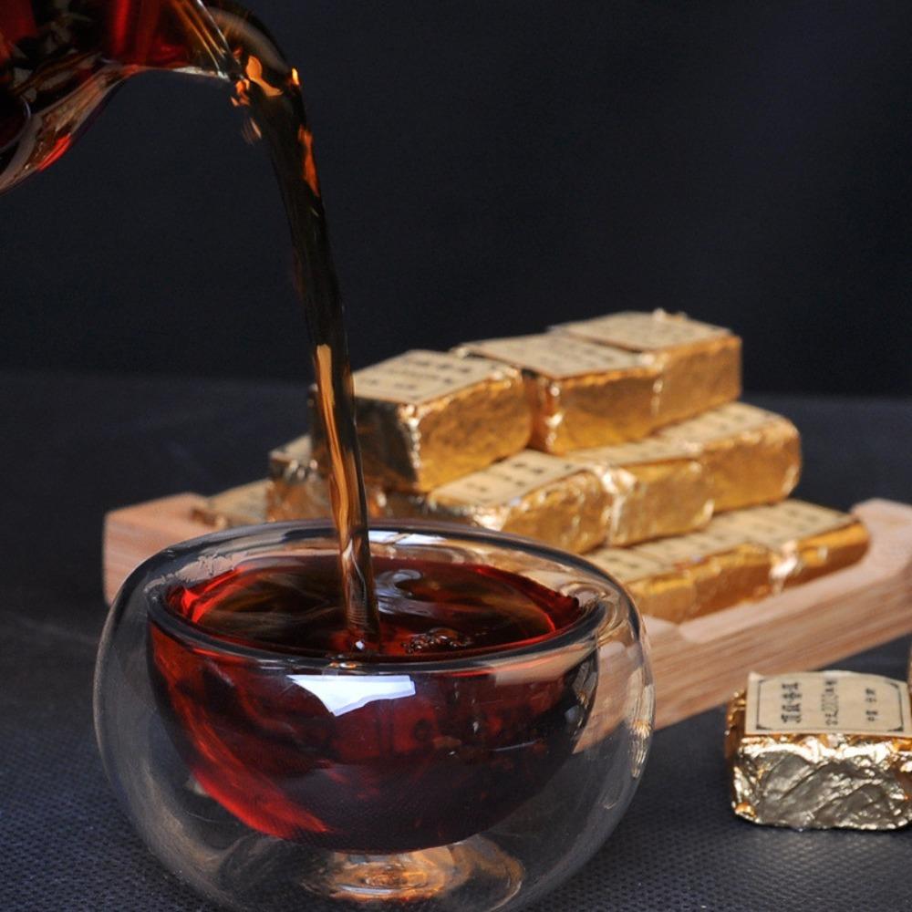 HelloYoungTea Organic Pu erh Tea 100g Brick Natural Yunnan Compressed Dark Tea