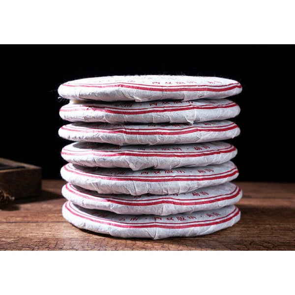 HelloYoungTea 357g Yunnan Pu'er Ripe Tea The Older The More Fragrant Old Pu'er Tea Cake