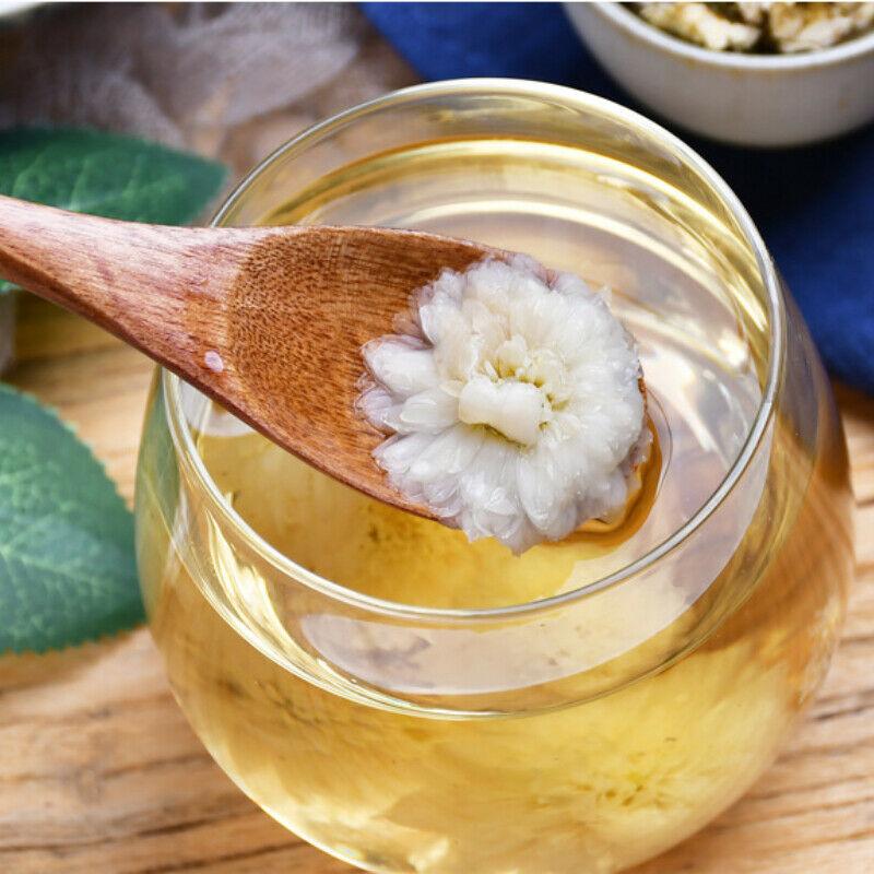 HelloYoungTea 60g Original Flower Herbal Tea White Chrysanthemum Tea Chinese Gongju Flower Tea
