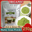 HelloYoung 250g Organic Barley Grass Powder Gluten Free Non-GMO Superfood Vegan Organic Non-GMO Vegan Cold-Juiced and Low-Temperature Dried